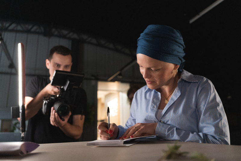 Registro fotográfico durante a captação